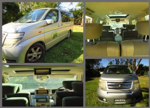Luxury 8 seat, 4WD, with air con and video